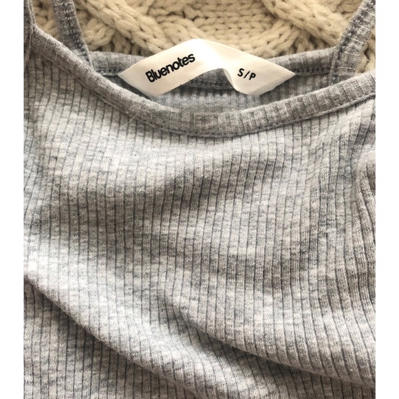 Ribbed Grey Bodysuit - Picture 3 of 3